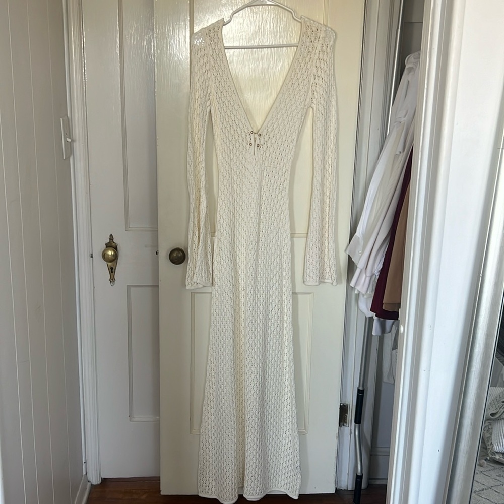 MESHKI Kayleigh Crochet Dress